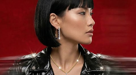 Inspired by the visuals of EDM, Glitch Glam is a funky take on statement pieces