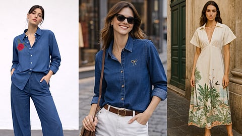 Modern wardrobe essentials in muted tones and soft fabrics