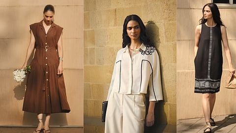 Softly structured outfits in breathable fabric