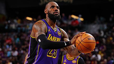 LeBron James lets out a groan, the latest sign that he is nearing the end of his career