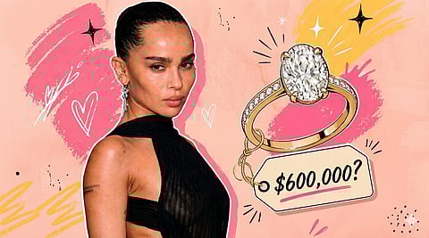 Zoe Kravitz's engagement ring