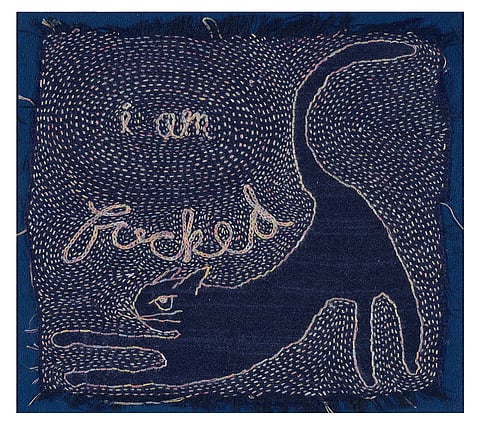 This art exhibition in Mumbai translates pain into fabrics and textiles