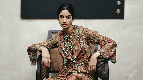 This beautiful outfit is a part of the new summer collection of Tarun Tahiliani's luxe pret brand OTT