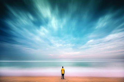 At Marina Beach by Vilvesh Swaminathan