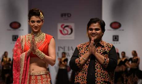 Akassh K Aggarwal with Gauhar Khan