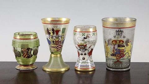 Decorated drinking glasses may contain toxic lead