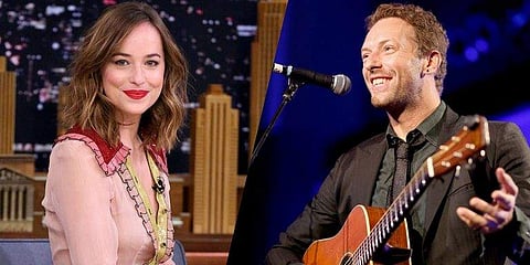 Dakota Johnson and Chris Martin