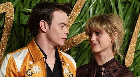 Stranger Things stars Charlie Heaton and Natalia Dyer are red carpet official