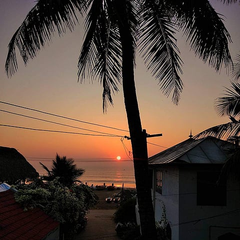 A view from atop The Hermit Crab, Pondicherry