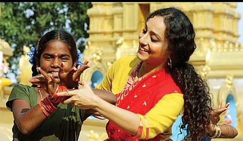A scene from one of Shastram's films