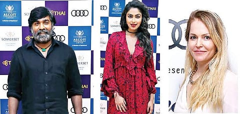 From left: Vijay Sethupathi, Amala Paul and Jane