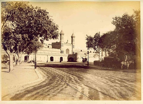 Lahore railway station in 1880