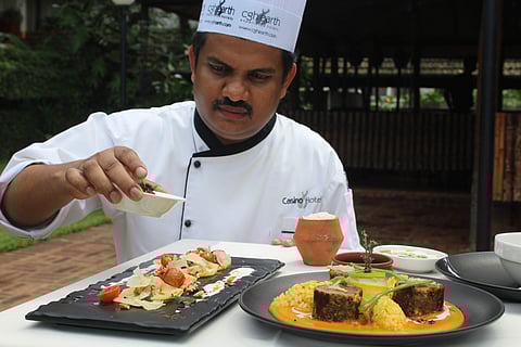 Amore seafood fest features dishes like calamari ripieni with polenta