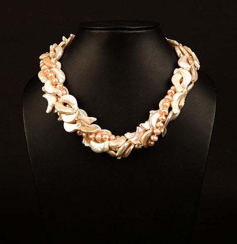 This pre-festive line of pearls is not the usual riot of colours