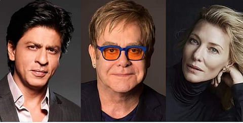 Shah Rukh Khan, Sir Elton John and Cate Blanchett