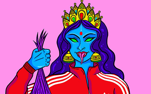 Kali in a sweatshirt