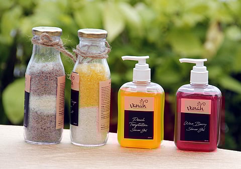 Luxury shower gels