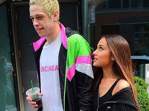 Ariana Grande with Pete Davidson