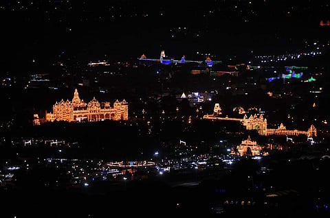 View of Mysore City. Picture Udayshankar