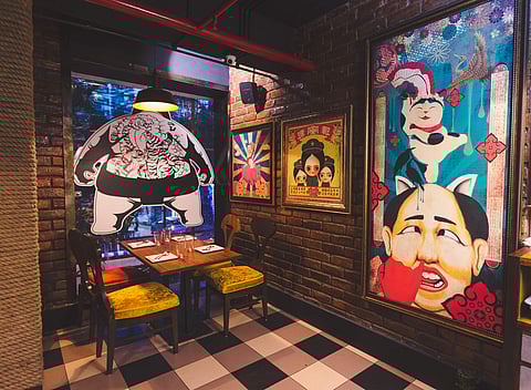 Interiors of Mamagoto, Kolkata