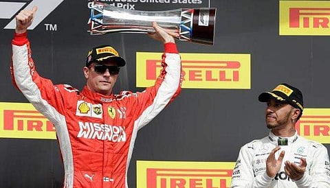 Kimi Raikkonen wins US Grand Prix