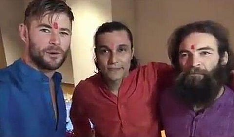 Chris Hemsworth with Randeep Hooda