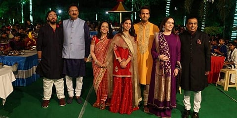 The Ambani family