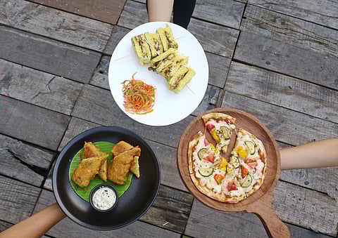 Masala dosa fingers, chicken brioche sandwich & paratha pizza
