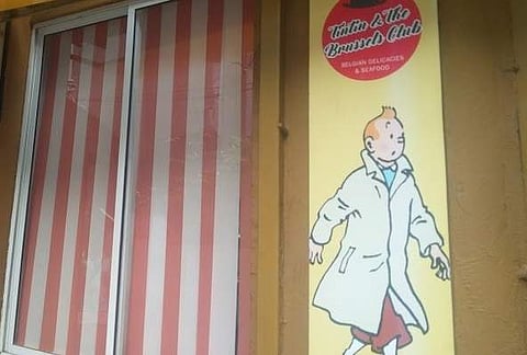 Tintin & The Brussels Club in Hindustan Park, Kolkata