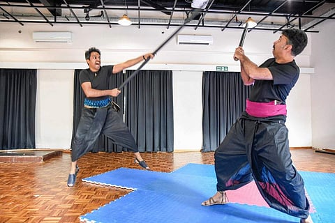 A scene from the rehearsals