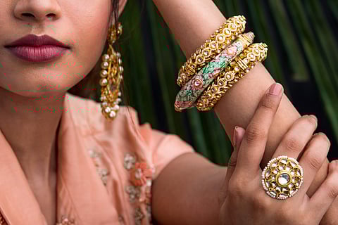 Pretios's polki and swarovski jewellery, in Kolkata is perfect for destination wedding 