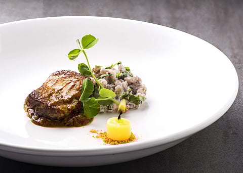 Slow roasted pork belly