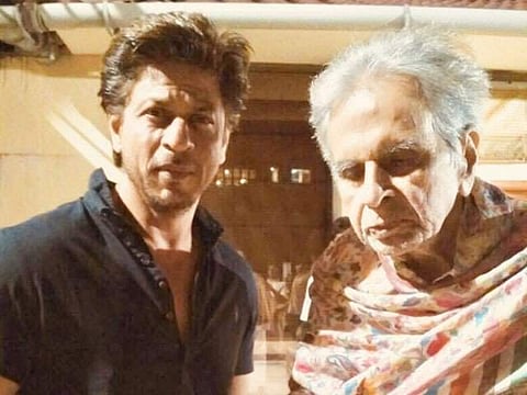 Shah Rukh Khan and Dilip Kumar