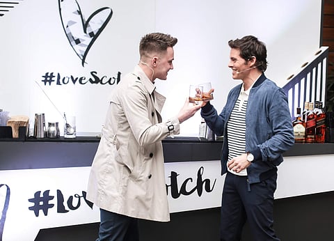 Ervin Trykowski and James Marsden at Bohca-Bar & Restaurant at Delhi.