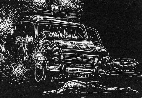 'Bombay' (detail) by Riyas Komu