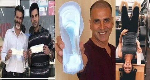 See Pictures: A-listers of Bollywood pose with sanitary pads as part of #PadManChallenge