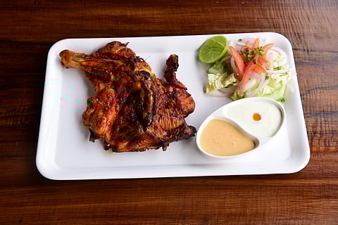 Charcoal-grilled chicken