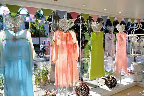 Interior shot of Kaveri boutique