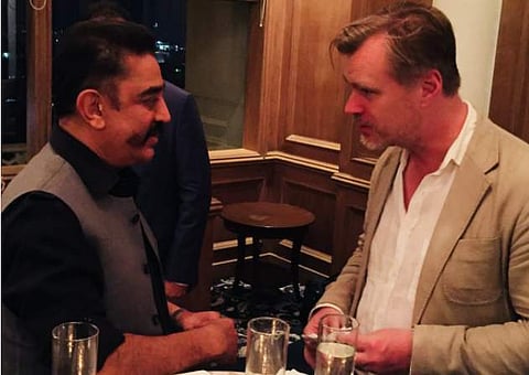 Kamal Haasan meets Christopher Nolan, says he is surprised to hear that he has seen Paapanasam