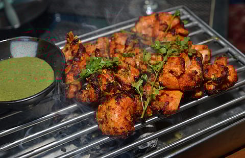 BBQ chicken wings with crisp chips at The Westin Hotel's Sunset Grill