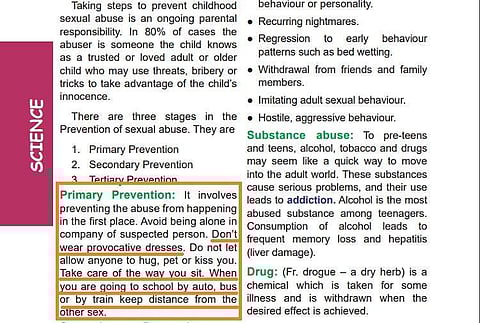 The Class 8 science textbook