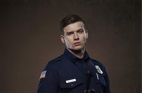 Fire alarm: British actor Oliver Stark plays a firefighter on 9-1-1 