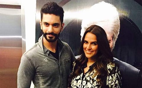 Angad Bedi and Neha Dhupia