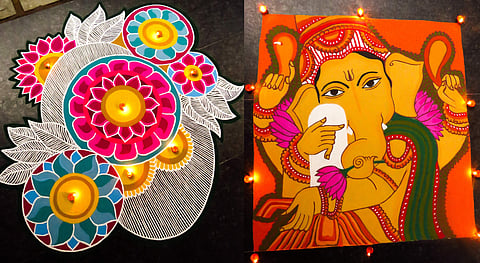 Shanthi Sridharan's kolam