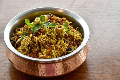 Lucknow mutton dum biryani