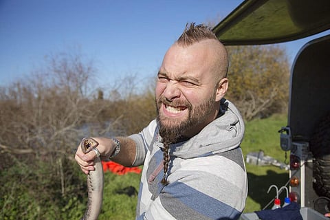 Everything's fishy about Fishing Impossible, says the host of the show, Blowfish