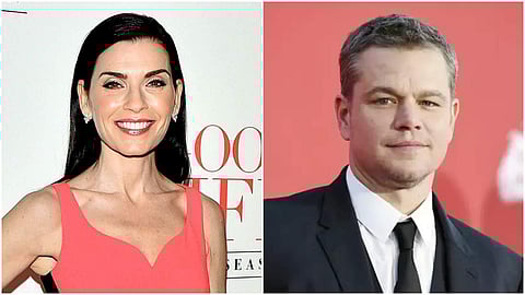 Julianna Margulies and Matt Damon