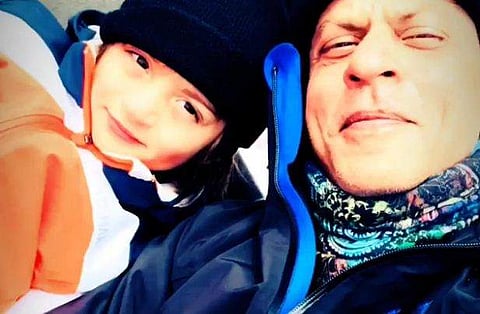 Shah Rukh Khan with AbRam