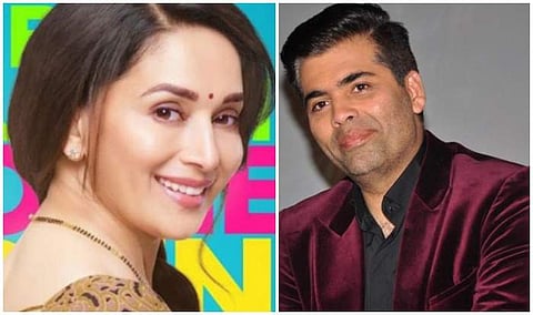 Madhuri Dixit and Karan Johar