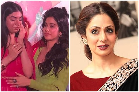 Khushi and Janhvi Kapoor, Sridevi
